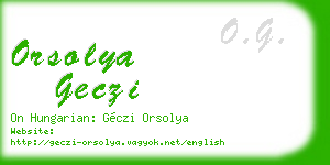 orsolya geczi business card